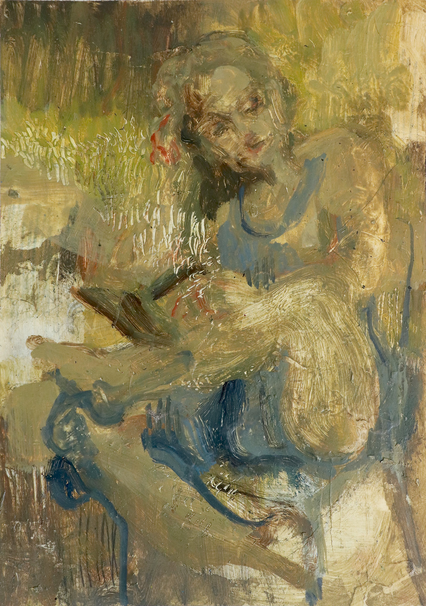 "Anna (Estate)", 2019  |  Pittura ad olio su carta  |  19 x 28,5 cm