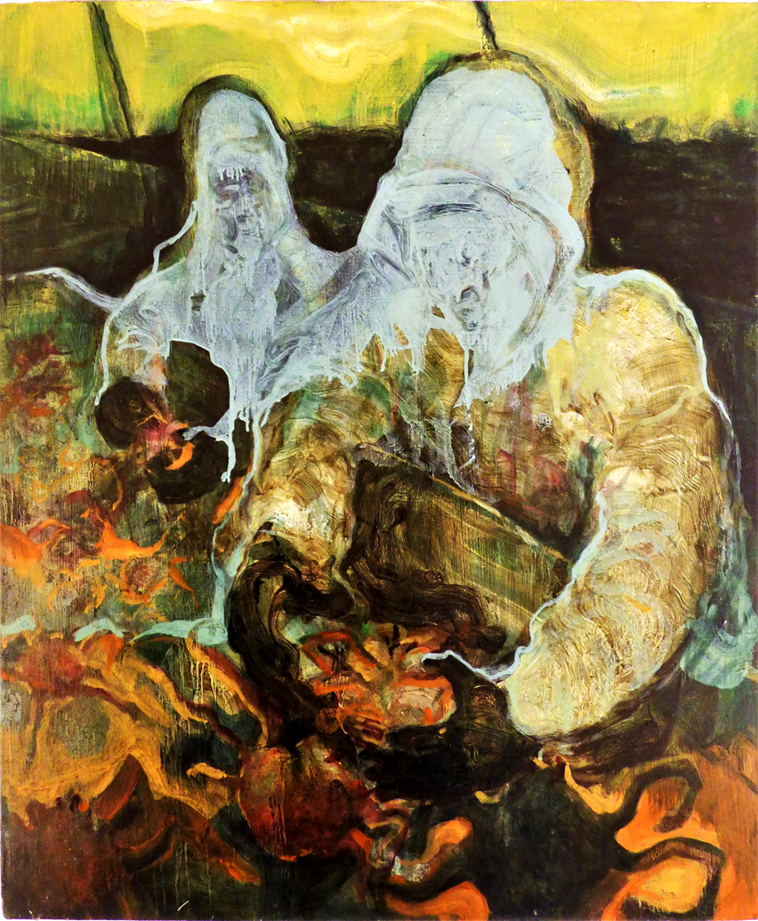 "Smistatori di granchi", 2018  |  
Pittura ad olio su tela in juta  |  71 x 85 cm
